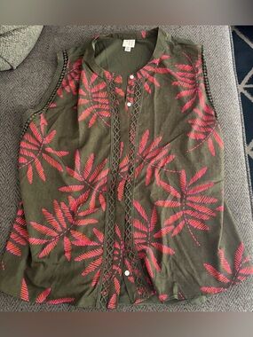 A New Day Sleeveless Print Top